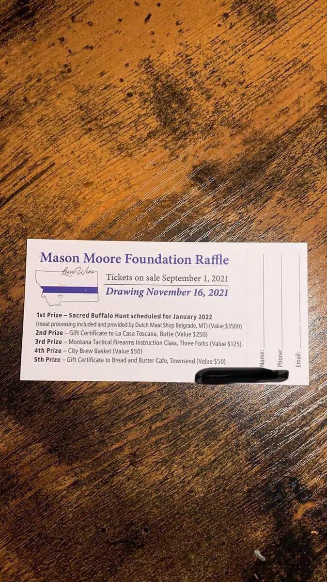 Sacred Buffalo Hunt Raffle – Mason Moore Foundation