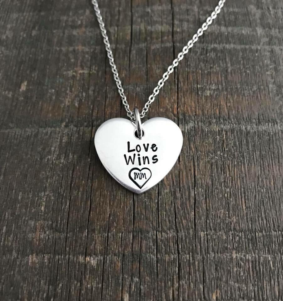 Love Wins Heart Necklace